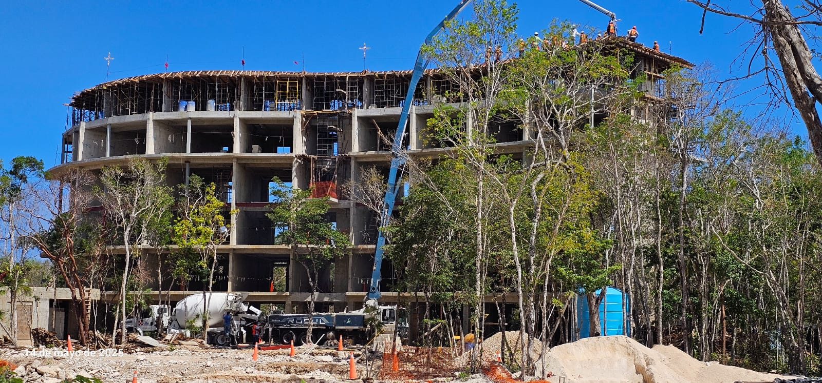 Soul Tulum Tower A under construction, May 2025